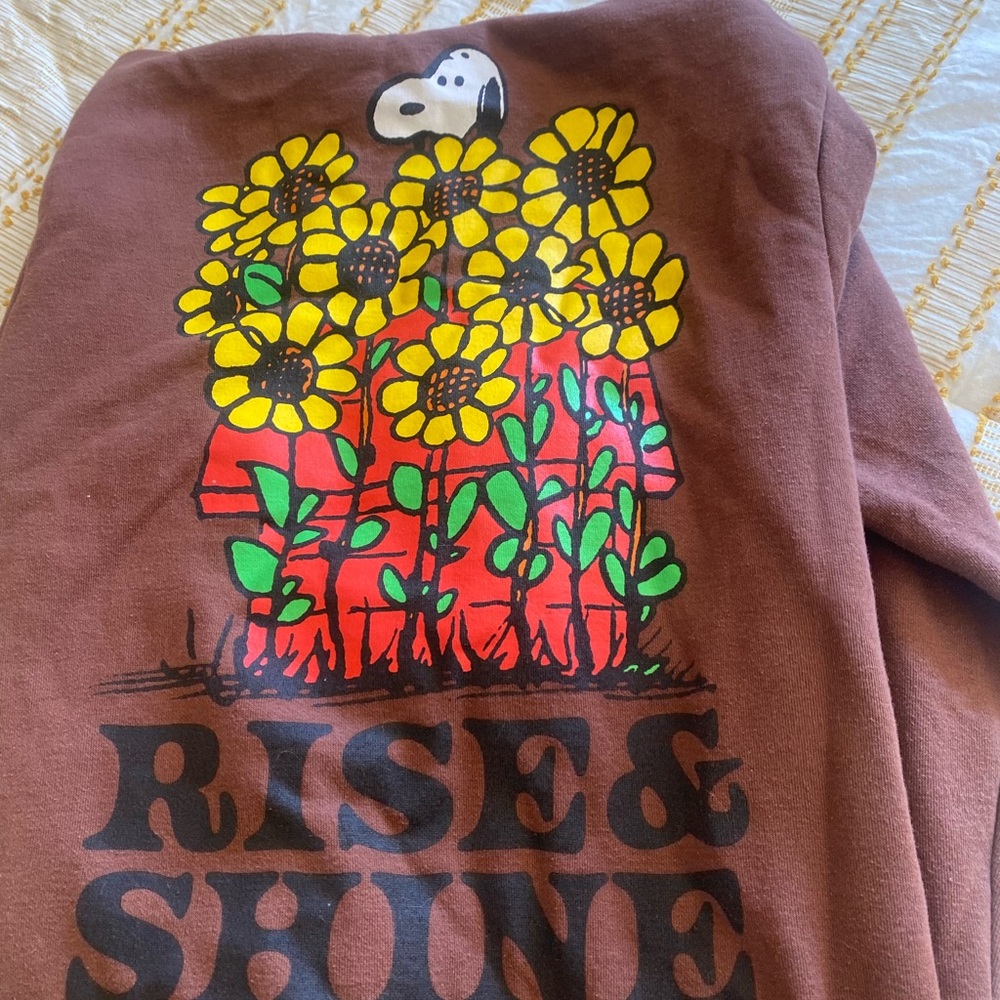 Peanuts Snoopy and Woodstock with Sunflower